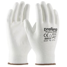 Rukavice PU-poliuretanske Prefera bele 10-XL