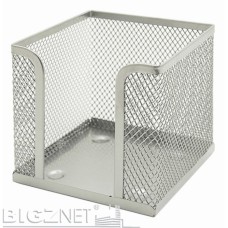 Blok kocka žičana 9,5*9,5*8cm srebrna